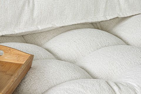 MOCCA BUKLET KATLANIR YATAKLI İKİLİ UZANMA KOLTUĞU, BEYAZ