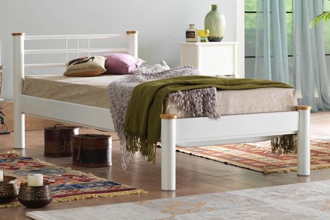 KAPPİS S METAL KARYOLA, BEYAZ, 90X190