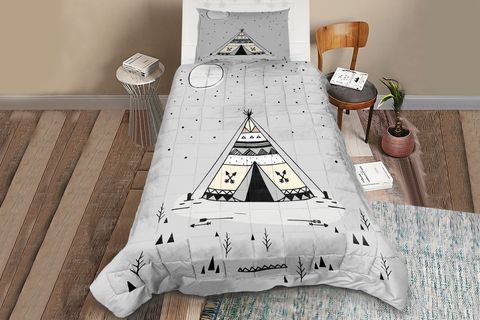 İSKANDİNAV ÇADIR DÖRT MEVSİM KAPİTONELİ YATAK ÖRTÜSÜ