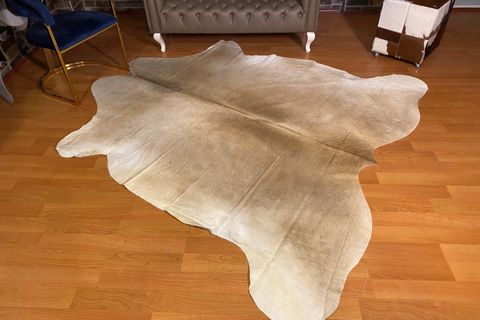 HAKİKİ DERİ DANA POSTU, KREM 225X240