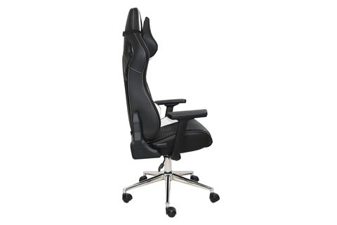 GAMER DERİ KOL VE YÜKSEKLİK AYARLANABİLİR OYUNCU KOLTUĞU, SİYAH BEYAZ