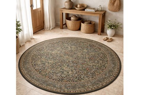 VİNTAGE FOREST DOKUMA TABAN HALI, 598 YNG 80X80 CM