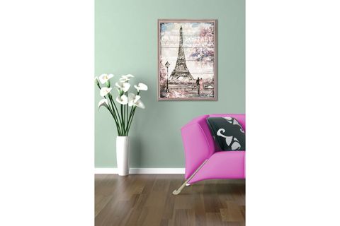 ÇERÇEVELİ KELEBEK DESENLİ 2  AHŞAP TABLO 30X60