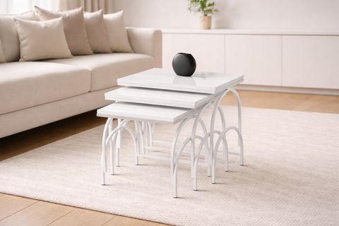 MOSTAR ZİGON SEHPA, BEYAZ