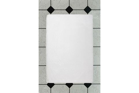 PLUSH BEYAZ BANYO HALISI 70X120 CM PELUŞ HALI POST HALI,KAYMAZ TABAN YIKANABİLİR POFUDUK