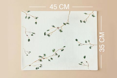 DOĞAL SADELİK PAMUKLU DÖRT ADET AMERİKAN SERVİSİ