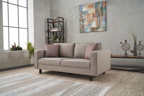 KALE SERİSİ İKİLİ KOLTUK, KETEN, KREM