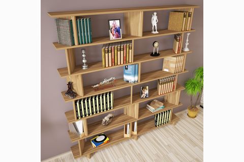 AZURE KİTAPLIK, ÇAM, 180 CM