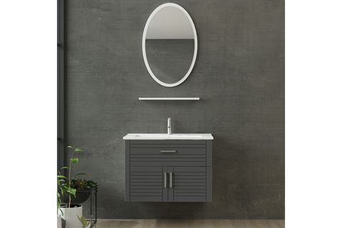 VERA BANYO DOLABI 85CM AS2K1Ç 1EA1R ETJ BEYAZ ANTRASİT
