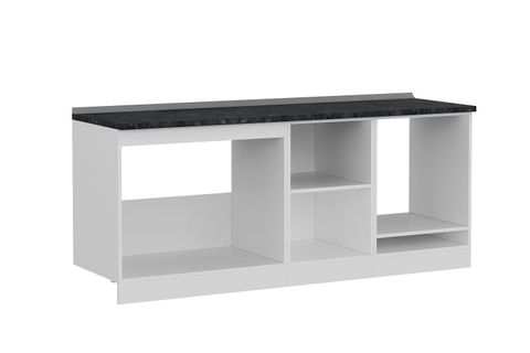 MİNAR 200 CM MUTFAK DOLABI BEYAZ 200-B6-ALT MODÜL