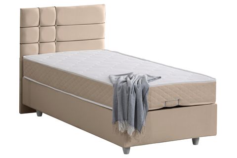ALMADA BAZA BAŞLIK VE LETTO YATAK SETİ, BEJ, 90X200