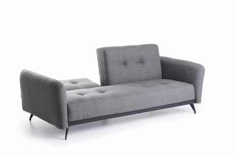 FUTON RON ÜÇLÜ KANEPE, GRİ