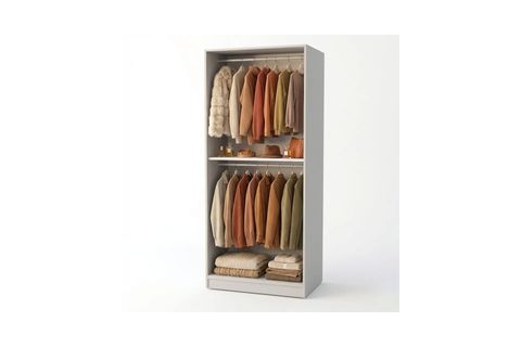 DEKOREX GARDIROP, BEYAZ, 2 KAPAKLI, MNT211