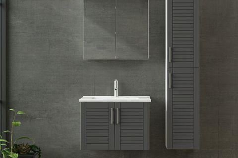 VERA BANYO DOLABI 65CM AS2K+2K2A+ETJ+BOY BEYAZ ANTRASİT