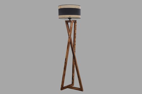 LUMEXX MAÇKA SİLİNDİR 03 RATTAN ABAJURLU LAMBADER, YANIK