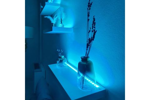 BYSAY LED DUVAR LAMBASI APLİK DUVAR RAFI RGB KUMANDALI, ÜÇLÜ