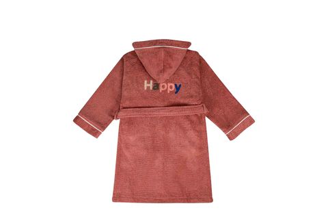 GREEN BLACK BE HAPPY PAMUK NAKIŞLI ÇOCUK BORNOZ, TERRA, 7-8 YAŞ