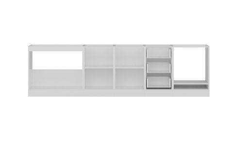 MİNAR 295 CM MUTFAK DOLABI BEYAZ DORE 295-D6-ALT MODÜL