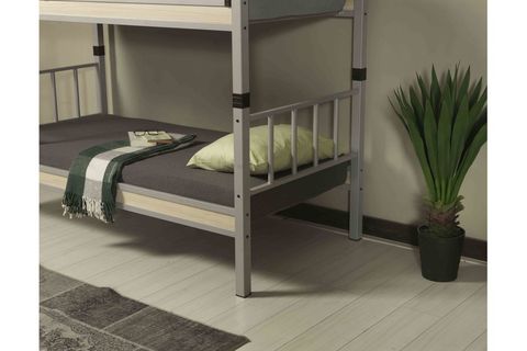 YURT METAL RANZA, GRİ, 90X200