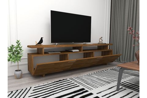 ARNETTİ VERONA AHŞAP TV SEHPASI, CEVİZ