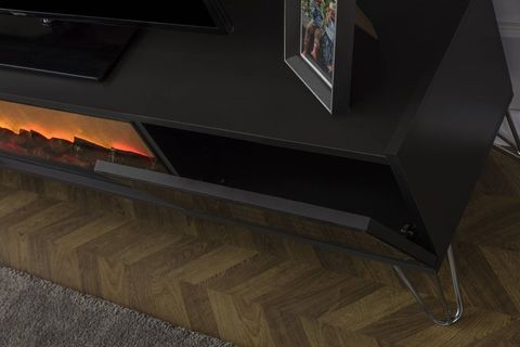 ARVİTDECOR ŞÖMİNELİ TV ÜNİTESİ ANTRASİT