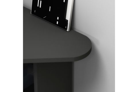 CORNER KÖŞE RAFLI ÇALIŞMA BİLGİSAYAR MASASI, ANTRASİT