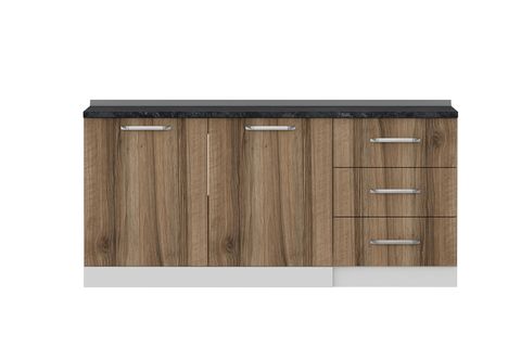 MİNAR 180 CM MUTFAK DOLABI BEYAZ DORE 180-D1-ALT MODÜL
