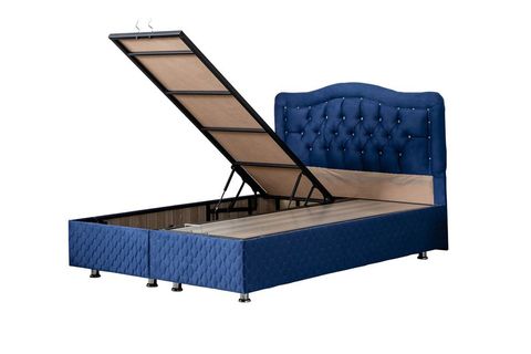 ŞAH NEW BAZA BAŞLIK VE ORTHOSOFT YATAK SETİ, LACİVERT, 150X200