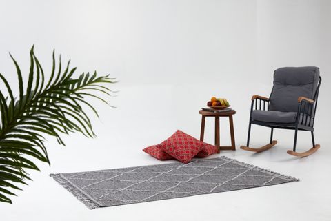 4K INFİNİTY COLLECTİON MODERN MAKİNE HALISI 02, GREY, 80X150 CM