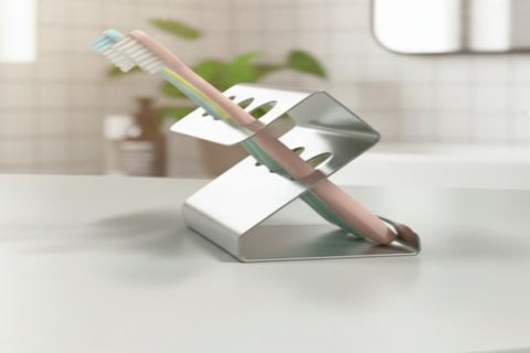 PASLANMAZ ÇELİK MODERN DİŞ FIRÇALIK, GÜMÜŞ GRİ, 1010 CM