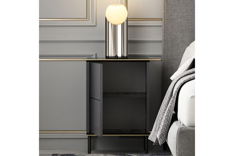 İMAJ KOMODİN, ANTRASİT(SİYAH MERMER DESEN)