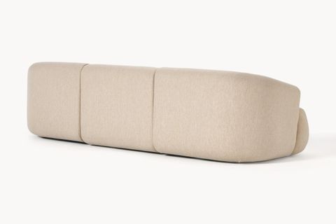 MİLA KETEN ÜÇLÜ KANEPE, BEJ