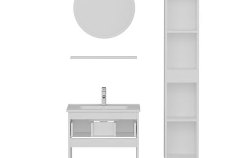 SANYA BANYO DOLABI 65CM AS2K1Ç+1YA1R+ETJ+BOY BEYAZ