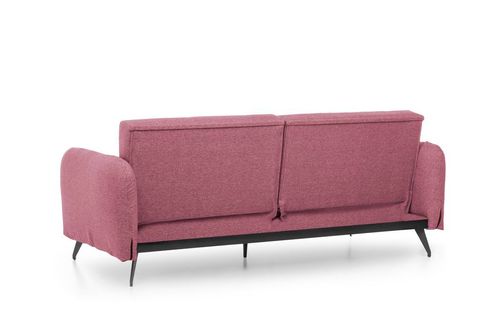 FUTON RON ÜÇLÜ KANEPE, PEMBE