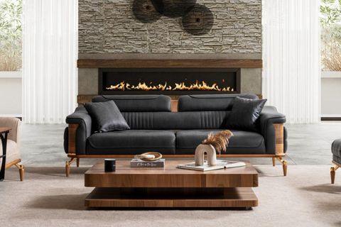 DUBAİ ÜÇLÜ KOLTUK, ANTRASİT