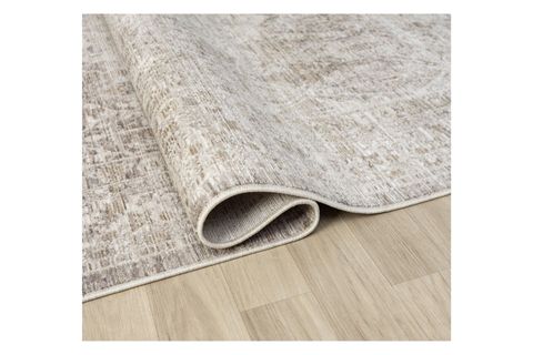 VİNTAGE ESKİTME DESENLİ DOKUMA MAKİNE HALISI, BEJ, 160X240, 10200