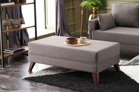 BELLA SOFT PUFLU MİNİ KÖŞE KOLTUK, KAHVE