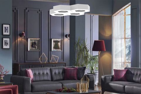HEGZA LIGHTING STELLA LED AVİZE, GRİ KASA GÜN IŞIĞI