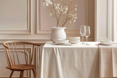 RENKLİ YUMURTA PAMUK MASA ÖRTÜSÜ, 100X100 CM