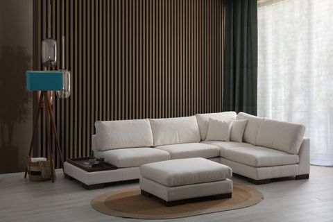 TULİP PUF, ŞÖNİL, BEYAZ