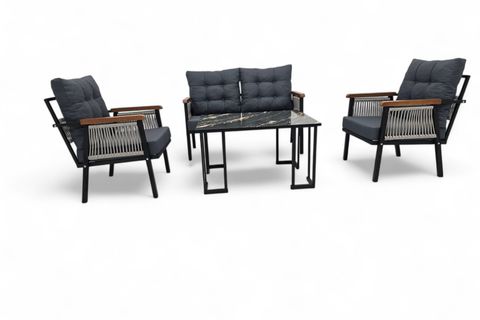 MESA İKİLİ METAL BAHÇE OTURMA TAKIMI