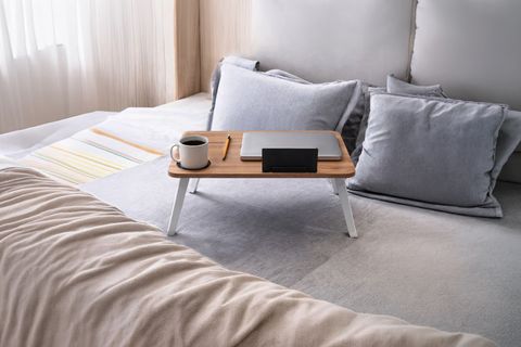 LANDO ÇOK AMAÇLI LAPTOP VE TABLET SEHPASI, ÇAM,60X40X27