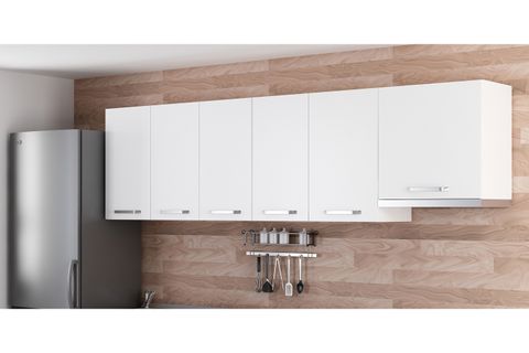 MİNAR 265 CM MUTFAK DOLABI BEYAZ 265-B5-ÜST MODÜL