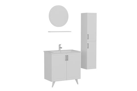 SANYA BANYO DOLABI AY2K125, BEYAZ, 100CM