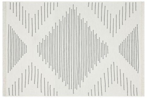 EKO HALI ARYA AR 15 GREY GRİ HAV TOZ VERMEZ ÇİFT TARAFLI DOKUMA RENKLİ MODERN DESENLİ YIKANABİLİR KİLİM 120X180