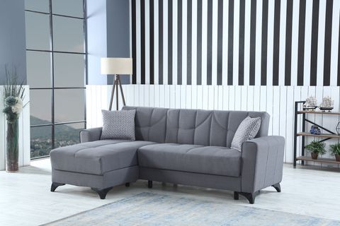 MEYRA KÖŞE KOLTUK, KOYU GRİ