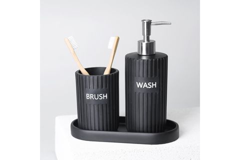 GROOVED BANYO SETİ, SİYAH