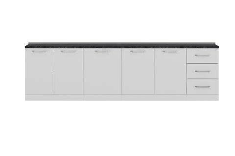 MİNAR 300 CM MUTFAK DOLABI BEYAZ 300-B1-ALT MODÜL