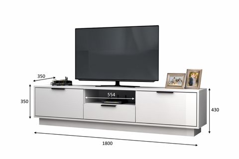 MENSA TV ÜNİTESİ, BEYAZ, 180 CM