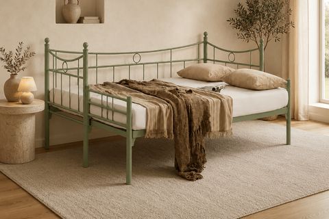 DAİLY DAYBED METAL YAVRULU KARYOLA, YEŞİL, 90X200